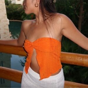 Princess Polly open front strapless top